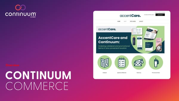 Continuum Commerce Overview - Page 1