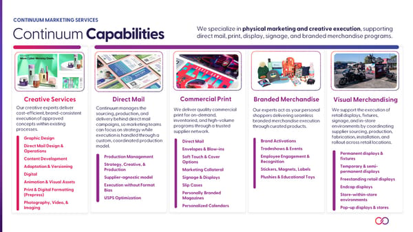 Continuum Marketing Services Overview - Page 5