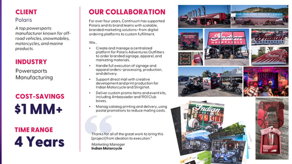 Continuum Marketing Services Overview - Page 18